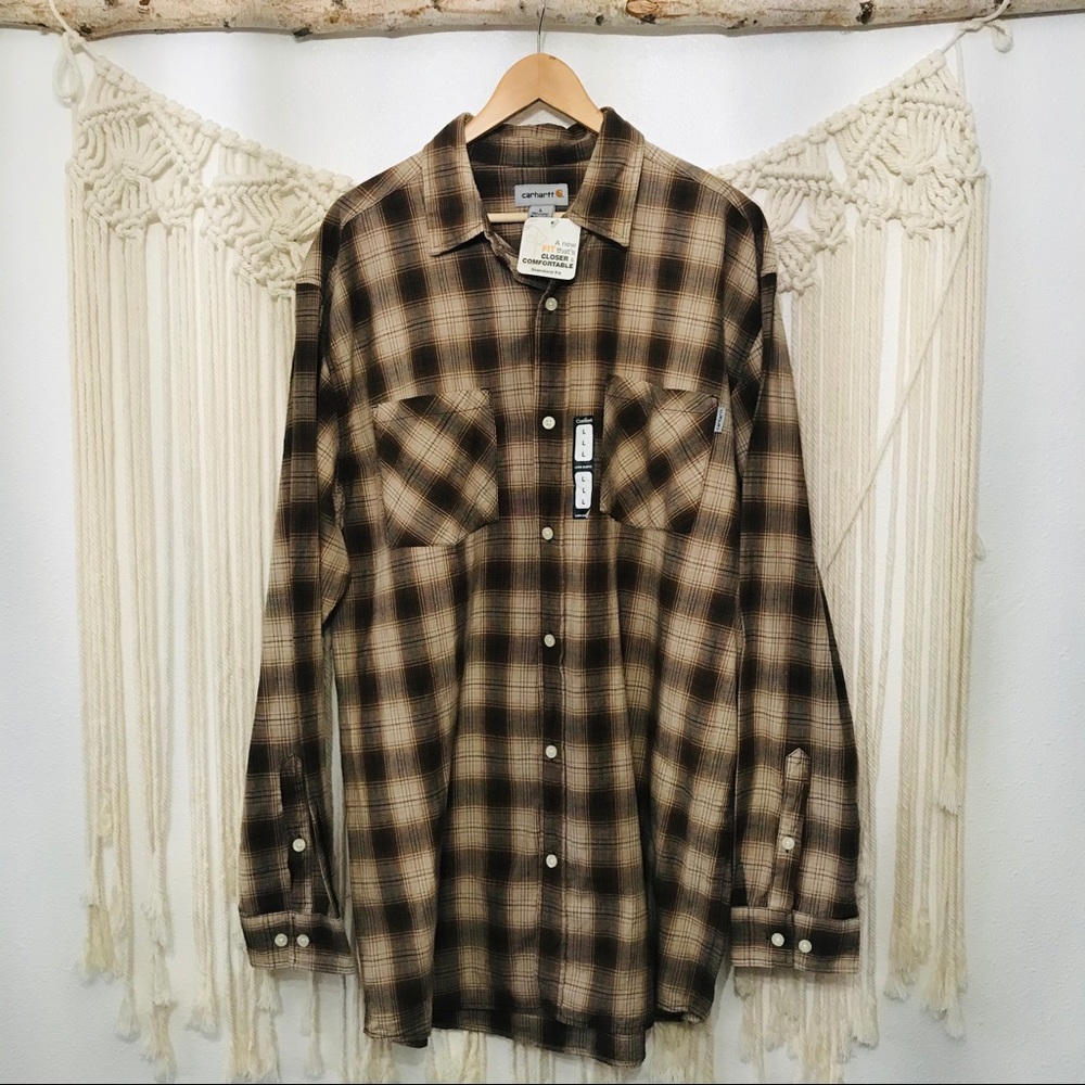 CARHARTT Men’s Button-up Dress Shirt Sz Large